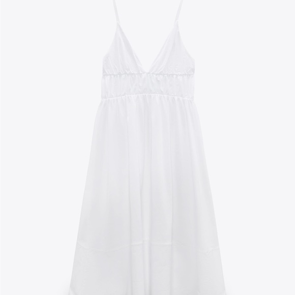 Zara NWT white poplin Dress - Picture 8 of 8